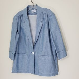 Cape Code Blue Jacket, Size 14